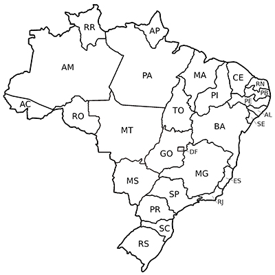 estados, brasil